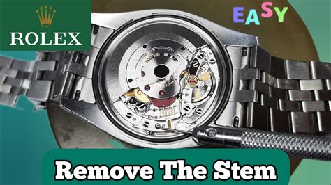 how to reset the stem on a rolex watch